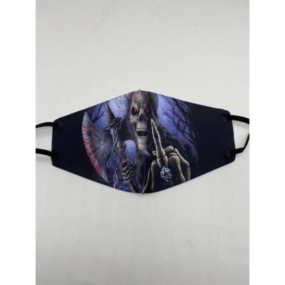 Halloween Skull 3D Face Mask‎ Printed Gothic Punk Face Mask Unisex